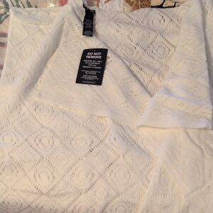 Elegant White Lace Sweater